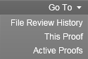 Use the Go To menu in Spark:! to quickly navigate back to various locations in Approval Manager.
